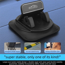 Support de navigation pour tableau de bord - Rotation à 360 degrés - Support de téléphone automobile universel auto-adhésif anti