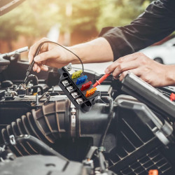 CHENYU Porte Fusible 12v 4 Voies Porte Fusible Boite Voiture Avec Couverture étanche 4 Fusibles 5a 10a 15a 20a Pour Camion Batea