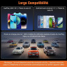 Adaptateur CarPlay sans Fil Ultra Mini: Wireless CarPlay 4 en 1 avec AirPlay/Miracast – Connexion Automatique Plug & Play, USB/T