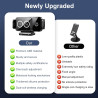 15W Support Téléphone Voiture Magsafe Induction Chargeur,Qi Rapide Chargeur Induction Voiture Double Bobine, Auto Clamping Suppo