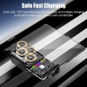 15W Support Téléphone Voiture Magsafe Induction Chargeur,Qi Rapide Chargeur Induction Voiture Double Bobine, Auto Clamping Suppo