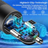 [Apple MFi Zertifiziert] Zigarettenanzünder USB C, Rombica 4.8A Dual USB Auto Ladegerät Adapter 12V KFZ Ladegerät USB C Mit 2Pac