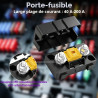Porte Fusible Voiture avec 2 Fusibles Midi 60A, Porte Fusibles Midi à Courant Élevé, Fusible Voiture Standard, Etanche, pour Voi