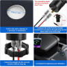 1 Pièces Chargeur Multiport de Voiture 132W 12V/24V 4 Ports USB | 30W x 2 USB-C et 36W x 2 USB-B Prise de Charge pour Téléphone 