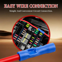 12 Pièces Porte Fusible Adaptateur, 4 Types Add A Circuit Mini/Micro/ Micro2/ Standard, Prise Fusibles 12V/24V avec Fusibles Lam