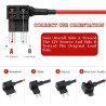12 Pièces Porte Fusible Adaptateur, 4 Types Add A Circuit Mini/Micro/ Micro2/ Standard, Prise Fusibles 12V/24V avec Fusibles Lam