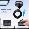 Jewan Support Telephone Voiture pour Magsafe, Porte Telephone Voiture 360° Rotation Support Telephone Voiture Aimanté pour Table