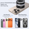 Jewan Support Telephone Voiture pour Magsafe, Porte Telephone Voiture 360° Rotation Support Telephone Voiture Aimanté pour Table