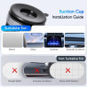 Jewan Support Telephone Voiture pour Magsafe, Porte Telephone Voiture 360° Rotation Support Telephone Voiture Aimanté pour Table