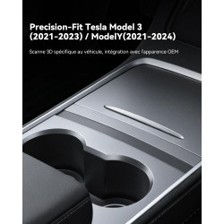 Chargeur de téléphone 4 en 1 Hub USB pour Tesla Model Y 2021-2024 et Model 3 2021-2023 | Tesla Accessories Station d'accueil pou
