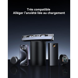 Chargeur de téléphone 4 en 1 Hub USB pour Tesla Model Y 2021-2024 et Model 3 2021-2023 | Tesla Accessories Station d'accueil pou