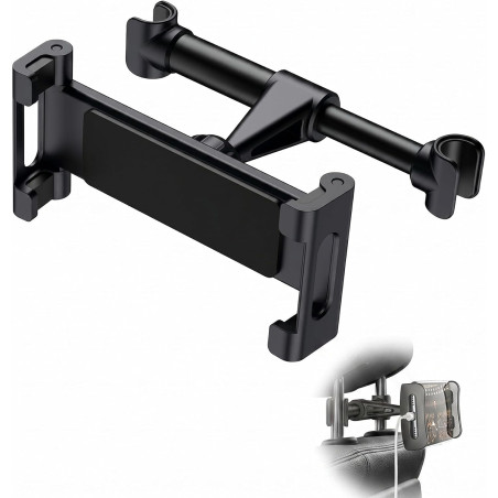 EYVRPAU Support Tablette Voiture, Porte Tablette Téléphone Voiture pour Appui-tête avec Universel Rotation 360° appuie tete voit