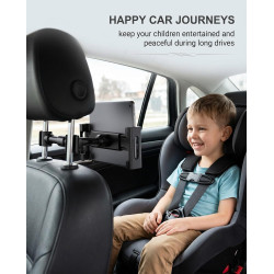 EYVRPAU Support Tablette Voiture, Porte Tablette Téléphone Voiture pour Appui-tête avec Universel Rotation 360° appuie tete voit