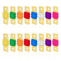 16 pièces fusible MIDI, kit porte-fusible MEGA avec fusibles à vis 32V 20/30/40/50/60/80/100/125A – fusibles haute intensité cod