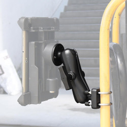 Support AMPS de 1,5" avec double boulon en U pour tubes/rails de 19 à 31 mm, support de taille C en aluminium marine pour chario
