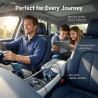 Chargeur Allume Cigare Voiture 50W, 8 Ports Adaptateur USB Auto 4 USB-A & 4 USB-C, Prise Multiples Charge Rapide, Accessoires Vo