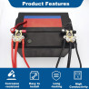 2 Pièces Cosses de Batterie 12V à Serrage Rapide 4 Voies, Cosse Batterie 12V Voiture à Verrouillage Rapide, Connecteur de Type S