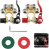 2 Pièces Cosses de Batterie 12V à Serrage Rapide 4 Voies, Cosse Batterie 12V Voiture à Verrouillage Rapide, Connecteur de Type S