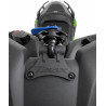 Support de téléphone et GPS compatible avec Yamaha T-Max 530 et 560 (2017-2021) - Barre de montage avant sur marqueur avec angle