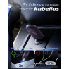 Adaptateur sans Fil CarPlay, Convertisseur CarPlay Filaire vers sans Fil, USB A/C Métal, Compatible iOS 10+, pour Trajets Quotid