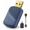 Mini Adaptateur CarPlay sans Fil, Convertisseur USB A/C pour CarPlay Filaire, Compatible iOS 10+, Boîtier Métal pour Voiture, Lo