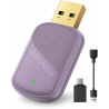 Mini Adaptateur USB A/C pour Apple CarPlay, Convertit CarPlay Filaire en Connexion sans Fil, Boîtier Métal, pour iPhone iOS 10+