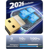 Mini Adaptateur USB A/C pour Apple CarPlay, Convertit CarPlay Filaire en Connexion sans Fil, Boîtier Métal, pour iPhone iOS 10+