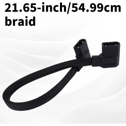 XT150 Câble de connexion de batterie supplémentaire tressé 55 cm Compatible avec EcoFlow Delta 2/2 Max Delta 3/3 Plus/3 1500 Wav