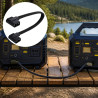 XT150 Câble de connexion de batterie supplémentaire tressé 55 cm Compatible avec EcoFlow Delta 2/2 Max Delta 3/3 Plus/3 1500 Wav