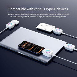 Chargeur intelligent avec arrêt automatique 140 W, adaptateur de charge rapide pour protection contre la surchauffe, matériau AB