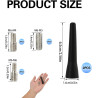 2 PCS 6.5cm Mini Antenne Voiture Courte Universelle FM AM pour Autoradio, Antenne de Toit avec Adaptateurs M4 M5 M6, Réception R
