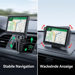Support de GPS fixé sur la grille d'aération pour GarminDrive 52 51 50 40 61 60 DriveSmart 76 66 55 51 50 61 60 Nuvi Campervan C