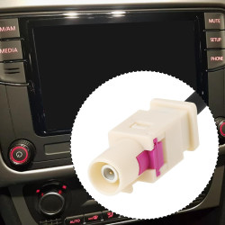 1pc Adaptateur Fakra 2 Femelle à 1 Mâle 20 cm Compatible avec Volkswagen RCD330 RCD510 RCN210 Compatible avec Desay MIB