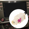 1pc Adaptateur Fakra 2 Femelle à 1 Mâle 20 cm Compatible avec Volkswagen RCD330 RCD510 RCN210 Compatible avec Desay MIB