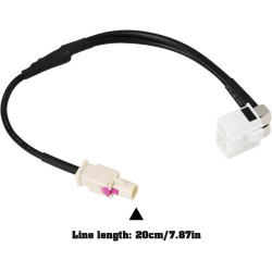 1pc Adaptateur Fakra 2 Femelle à 1 Mâle 20 cm Compatible avec Volkswagen RCD330 RCD510 RCN210 Compatible avec Desay MIB