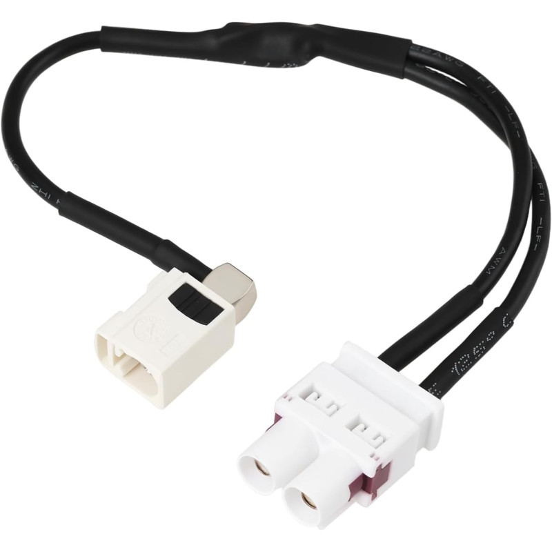 1 pc Fakra 2 Mâle à 1 Femelle Adaptateur d'Antenne Compatible avec Volkswagen rcd330 rcd510 rcn210 Compatible avec Desay MIB Rad