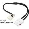 1 pc Fakra 2 Mâle à 1 Femelle Adaptateur d'Antenne Compatible avec Volkswagen rcd330 rcd510 rcn210 Compatible avec Desay MIB Rad