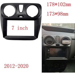Cadre Façade D'autoradio Kit Panneau Montage Tableau Bord Radio Fascia Android MP5 Cadre Voiture 7 Pouces 2din pour Dacia pour L
