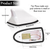 Antenne Requin Voiture pour Peugeot 308/Peugeot 206/Peugeot 207 CC | Amélioration signal radio,Puce haute efficacité,Bague caout