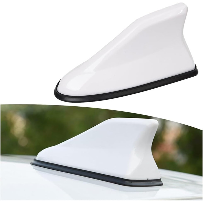 Antenne Requin Voiture pour Peugeot 308/Peugeot 206/Peugeot 207 CC | Amélioration signal radio,Puce haute efficacité,Bague caout