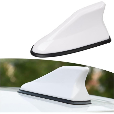 Antenne Requin Voiture pour Peugeot 308/Peugeot 206/Peugeot 207 CC | Amélioration signal radio,Puce haute efficacité,Bague caout