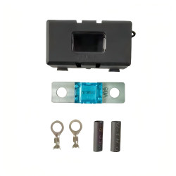 2 Porte-Fusibles Midi pour Voiture avec 2 Fusibles 60A, 2 Bornes, ANS Porte-Fusible Auto avec Vis M5 et Couvercle de Protection,