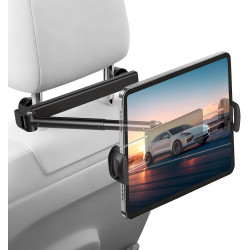 VINATO Support Tablette Voiture Appuie Tete, Support iPad Voiture, Rotation à 360°, Porte Tablette Voiture Compatible avec Table