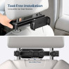 VINATO Support Tablette Voiture Appuie Tete, Support iPad Voiture, Rotation à 360°, Porte Tablette Voiture Compatible avec Table