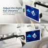 VINATO Support Tablette Voiture Appuie Tete, Support iPad Voiture, Rotation à 360°, Porte Tablette Voiture Compatible avec Table