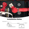 RUIZHI Bornes porte-fusibles à boulon simple avec 100 A 58 V pour batterie de camion, alimentation camping-car, bateau, voiture