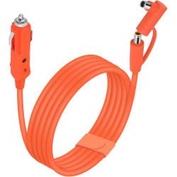 Câble de charge de voiture avec allume-cigare vers prise cc, 2 m, 14 awg, 12 v/24 v, 15 a, compatible avec jackery, bleutti, ank