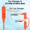 Câble de charge de voiture avec allume-cigare vers prise cc, 2 m, 14 awg, 12 v/24 v, 15 a, compatible avec jackery, bleutti, ank