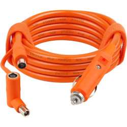 Câble de charge de voiture avec allume-cigare vers prise cc, 2 m, 14 awg, 12 v/24 v, 15 a, compatible avec jackery, bleutti, ank