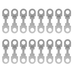 16pcs Bande de Fusible Plat Fusible de Voiture 40A Fusibles Automobiles pour Auto, Camion, Moto, Camping Car, Véhicules Utilitai